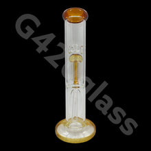 Load image into Gallery viewer, 12 Inch Hexagon Base Straight Beaker Bongs with Tree Perc| Amber
