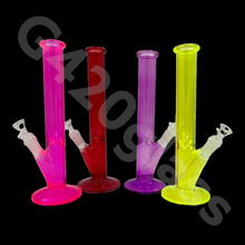 Load image into Gallery viewer, 12 Inch Straight Cylinder Neon Glass Ice Smoking Bong | Multi Color
