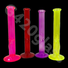 Load image into Gallery viewer, 12 Inch Straight Cylinder Neon Glass Ice Smoking Bong | Multi Color

