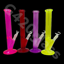 Load image into Gallery viewer, 12 Inch Straight Cylinder Neon Glass Ice Smoking Bong | Multi Color
