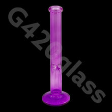 Load image into Gallery viewer, 12 Inch Straight Cylinder Neon Glass Ice Smoking Bong | Multi Color
