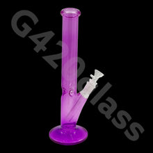 Load image into Gallery viewer, 12 Inch Straight Cylinder Neon Glass Ice Smoking Bong | Multi Color
