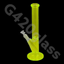 Load image into Gallery viewer, 12 Inch Straight Cylinder Neon Glass Ice Smoking Bong | Multi Color
