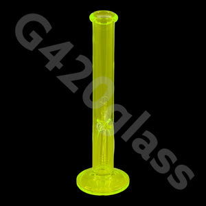 12 Inch Straight Cylinder Neon Glass Ice Smoking Bong | Multi Color