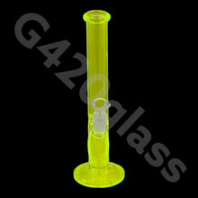 Load image into Gallery viewer, 12 Inch Straight Cylinder Neon Glass Ice Smoking Bong | Multi Color
